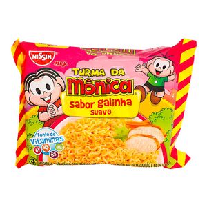 Macarrão Instantâneo Galinha Suave Turma da Mônica Nissin Miojo 85GR