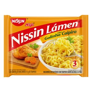 Macarrão Instantâneo Galinha Caipira Nissin Lámen Miojo 85g