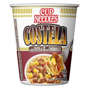 Macarrão Instantâneo Costela com Molho de Churrasco Nissin Cup Noodles Copo 68gr