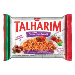 Macarrão Instantâneo Carne com Tomate Nissin Talharim Pacote 99g