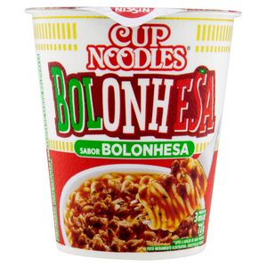 Macarrão Instantâneo Bolonhesa Nissin Cup Noodles  72gr