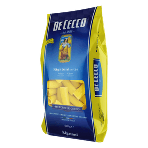 Macarrão de Trigo Grano Duro Rigatoni 24 De Cecco Pacote 500g