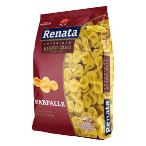 Macarrão de Sêmola de Trigo Grano Duro Farfalle Renata Superiore Pacote 500g