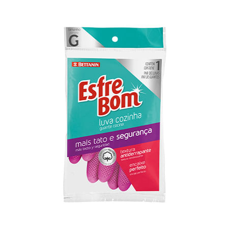 Luvas Esfrebom Limpeza Delicada Tamanho M Unidade