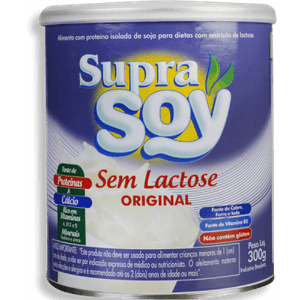 Leite em Pó Supra Soy Sem Lactose Lata 300g