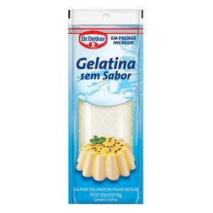 Gelat Folha Oetker Branca 10g