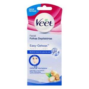 Folhas para Depilação Facial Veet 12 Unidades