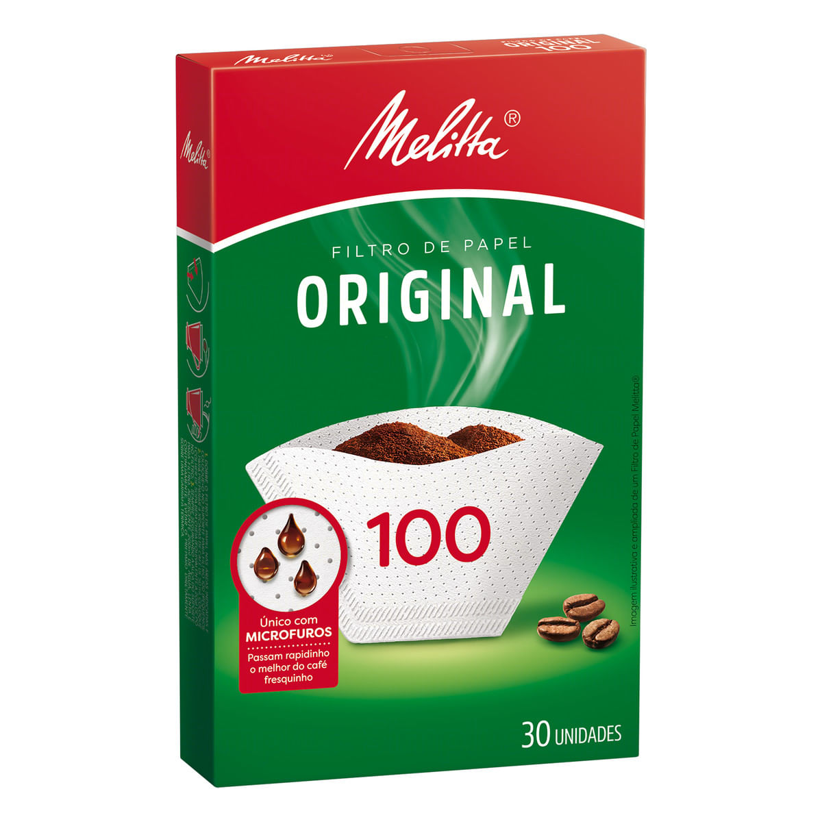 Filtro de Papel Original Melitta 100 Caixa 30 Unidades