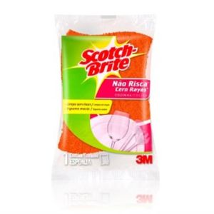 Esponja Não Risca Scotch Brite Laranja Unidade