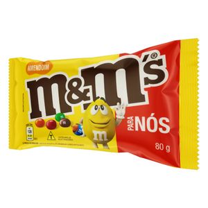 Confeito M&M's Chocolate ao Leite com Amendoim 80g