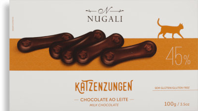 Chocolate Nugali Lingua De Gato Ao Leite