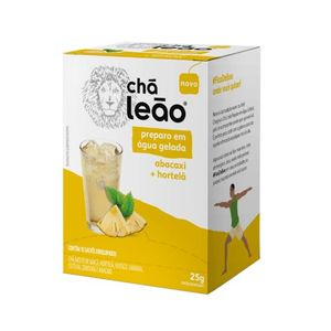 Chá Leão Abacaxi e Hortelã Preparo Gelado 10 Unidaes 25g