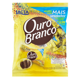 Bombom De Chocolate Branco Lacta Ouro Branco Pacote 1kg