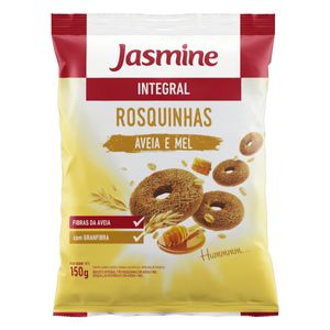 Biscoito Rosquinha Integral Aveia e Mel Jasmine Pacote 150g