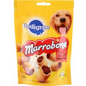Petisco para Cães Adultos Recheio Carne Pedigree Marrobone Pouch 200g