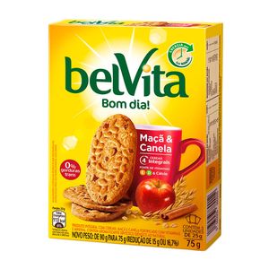 Biscoito Integral Maçã & Canela Belvita Caixa 75g 3 Unidades