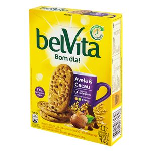 Biscoito Integral Avelã & Cacau Belvita Caixa 75g 3 Unidades