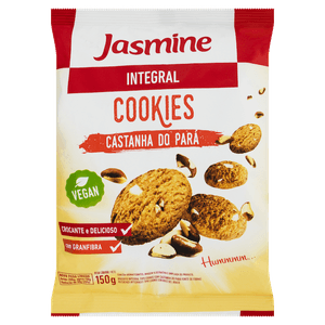 Biscoito Cookies Integral de Castanha do Pará Jasmine 150gr