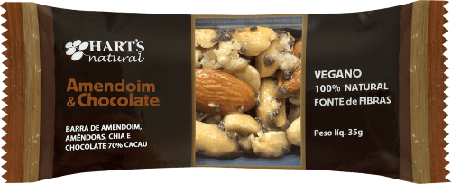 Barra Amendoim Chocolate Nut's Harts 35gr