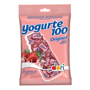 Bala Iogurte de Morango Original Yogurte 100 Pacote 150g