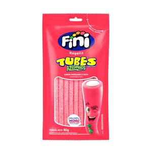 Bala Fini Tubes Morango Cítrico 80g