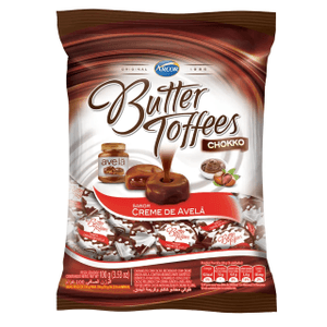 Bala Arcor Butter Toffees Creme Avelã 100 g