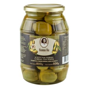 Azeitona Verde Gordal com Caroço Mamma Bia 500g