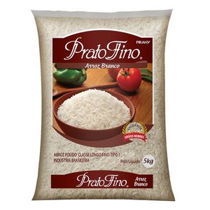 Arroz Prato Fino Branco 5KG