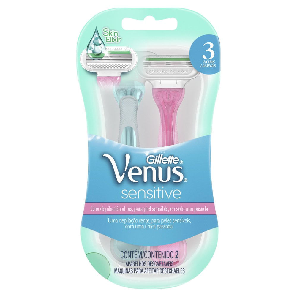 Aparelho Para Depilação Venus3 Sensitive Feminino 2 Unidades