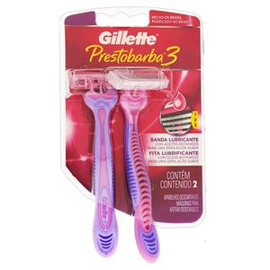 Aparelho Descartável para Depilar Gillette Prestobarba3 2 Unidades