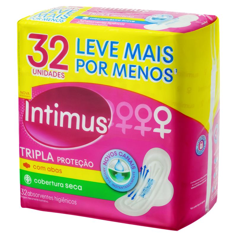 absorvente_com_abas_seca_intimus_tripla_protecao_pacote_32_unidades