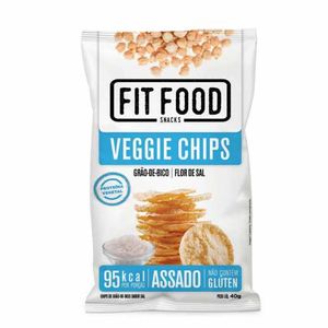 Snack Fit Food Veggie Chips Flor e Sal 40g