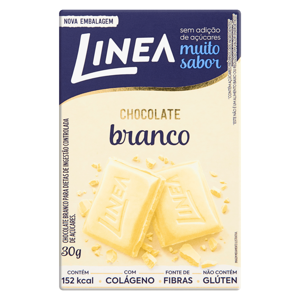 Chocolate Branco Sucralose Linea Caixa 30g