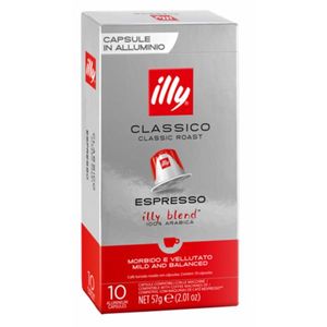 Café Illy Espresso Clássico Compátivel com Máquinas Nespresso com 10 Cápsulas 57g