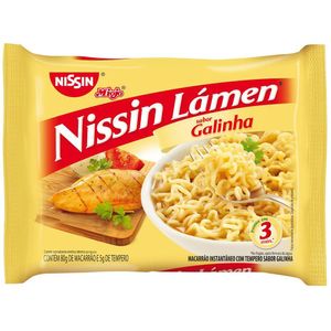 Macarrão Instantâneo Lámen Galinha Nissin Miojo 85g