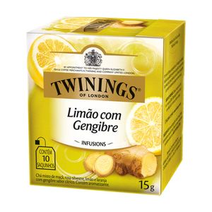 Chá Limão Com Gengibre Twinings 10 Saquinhos 15g