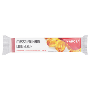 Massa Folhada Laminada Congelada Arosa Pacote 300g