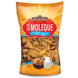 Pé de Moleque com Açúcar Mascavo e Melado DaColônia 300g