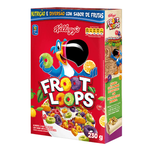 Cereal Matinal Kellogg's Froot Loops Uva 230g