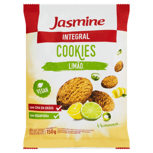 Biscoito Cookie Integral Limão Jasmine Pacote 150g