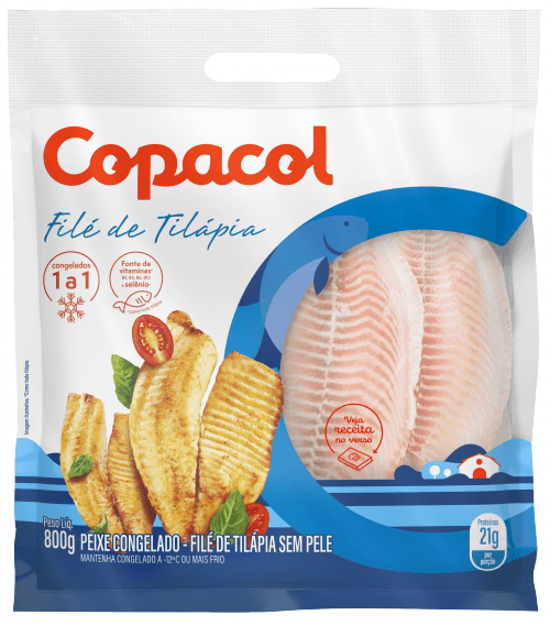 Filé de Tilápia Copacol Congelado 800g