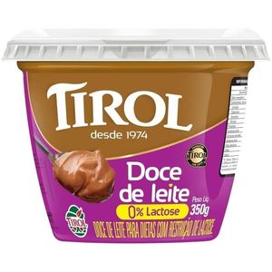 Doce De Leite Zero Lactose Tirol Pote 350g