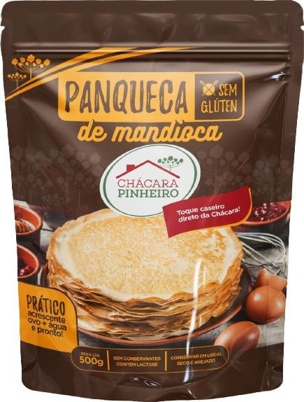 Panqueca de Mandioca Sem Glúten 500g
