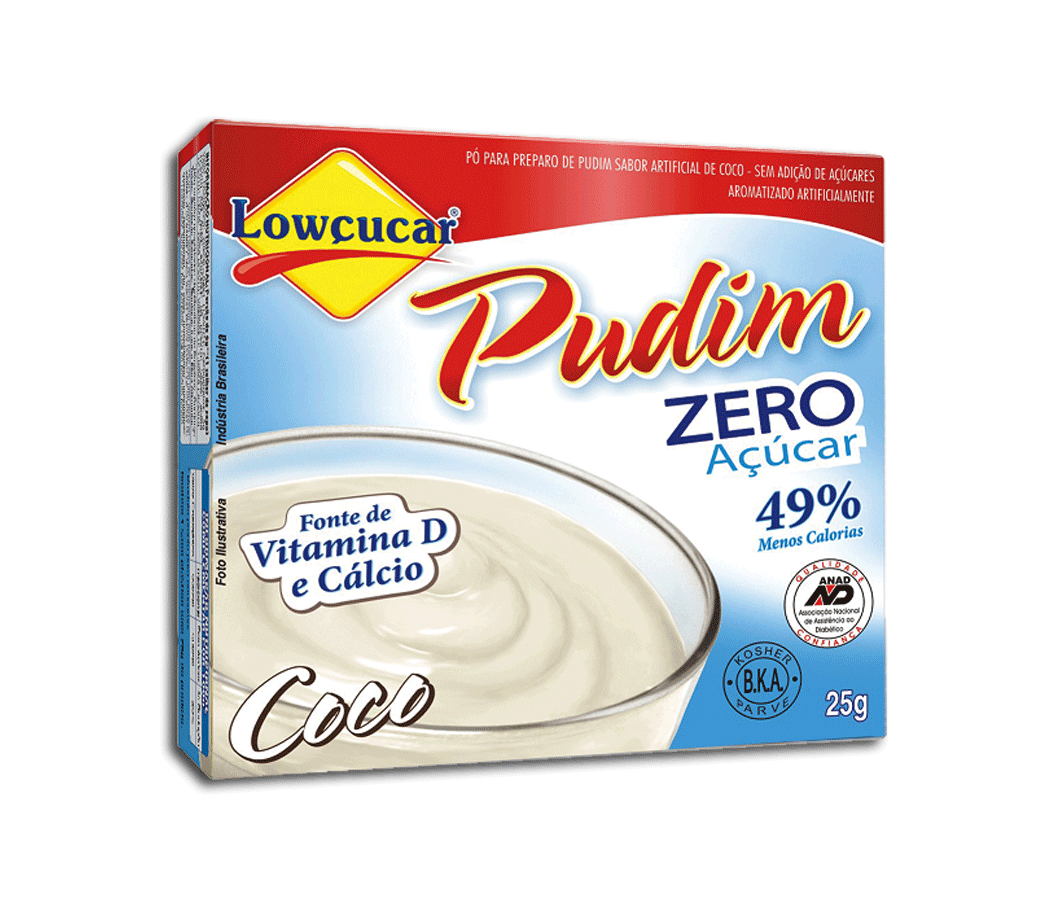 Pó Para Pudim Coco Light Lowçucar 25g
