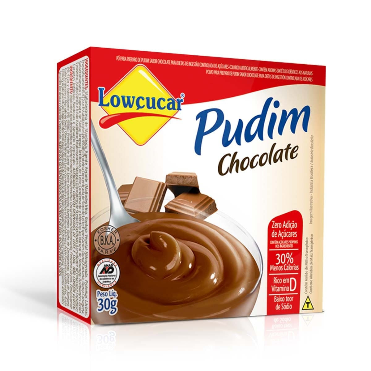 Pó Para Pudim Chocolate Light Lowçucar 25g