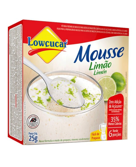Pó Para Mousse Limão Light Lowçucar 25g