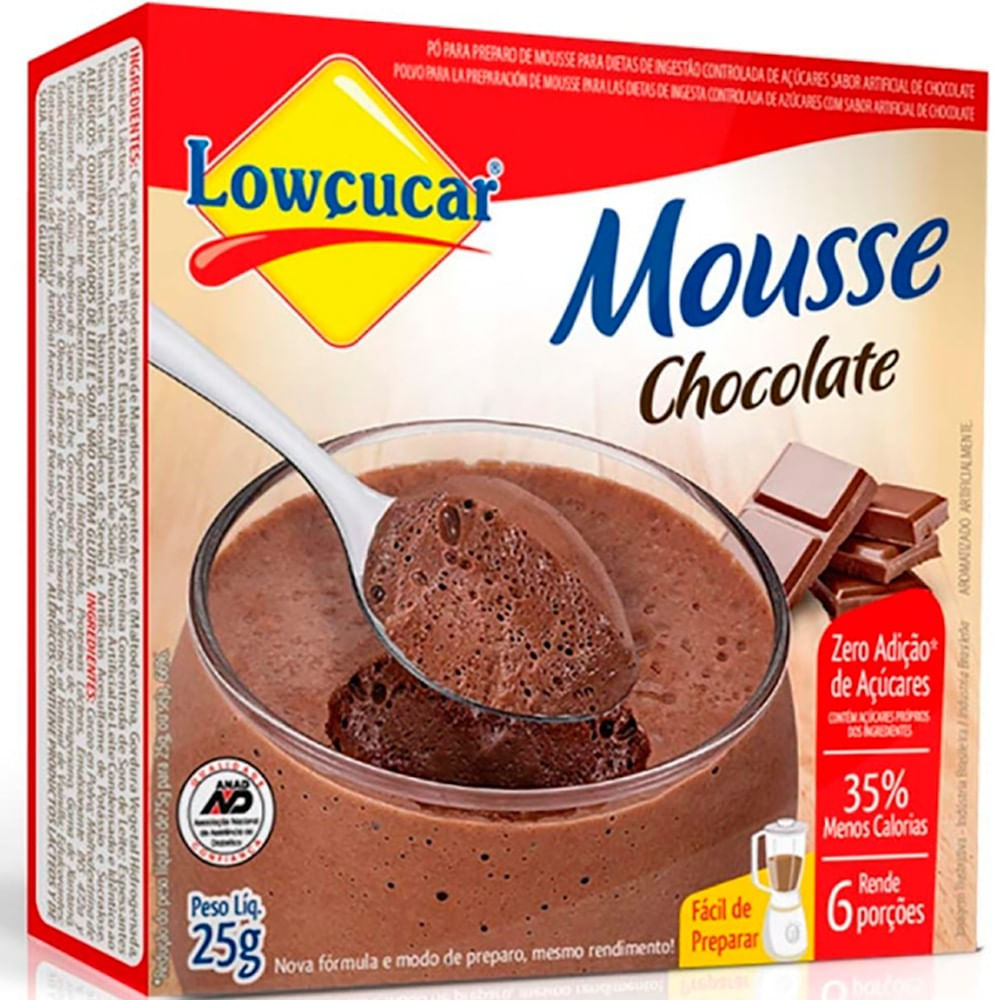 Pó Para Mousse Chocolate Light Lowçucar 25g