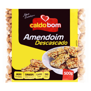 Amendoim Descascado Caldo Bom 500g