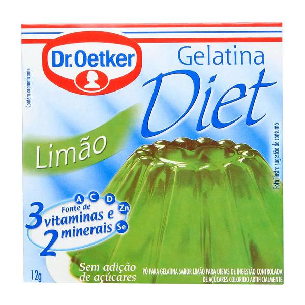 Gelatina Diet Limão Dr.Oetker 12g