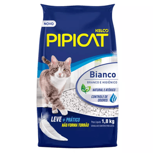 Granulado Sanitário Para Gatos Bianco Pipicat Pacote 1,8kg